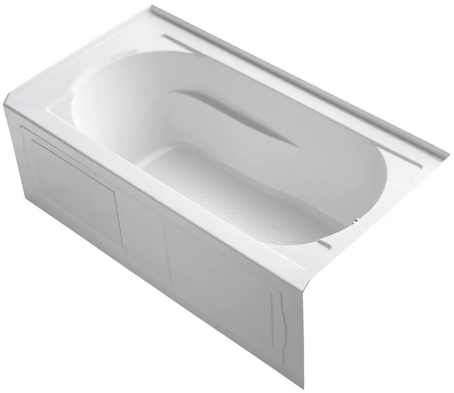 Kohler 1184-RA-0 Devonshire 60 in. x 32 in. Soaker Alcove Bathtub with Right Drain