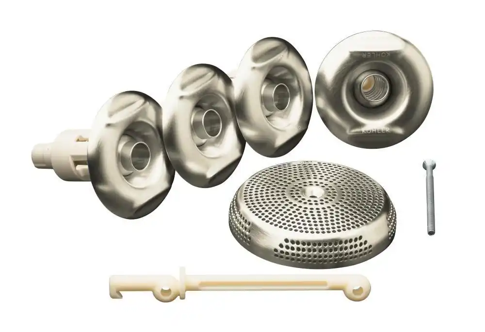 KOHLER 9694-BN Flexjet 4-Jet Whirlpool Trim Kit in Vibrant Brushed Nickel