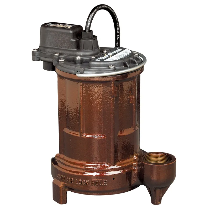 Liberty Pumps 250-2 1/3 HP Submersible Effluent Sump Pump 115V 25' Cord 1-1/2 Discharge