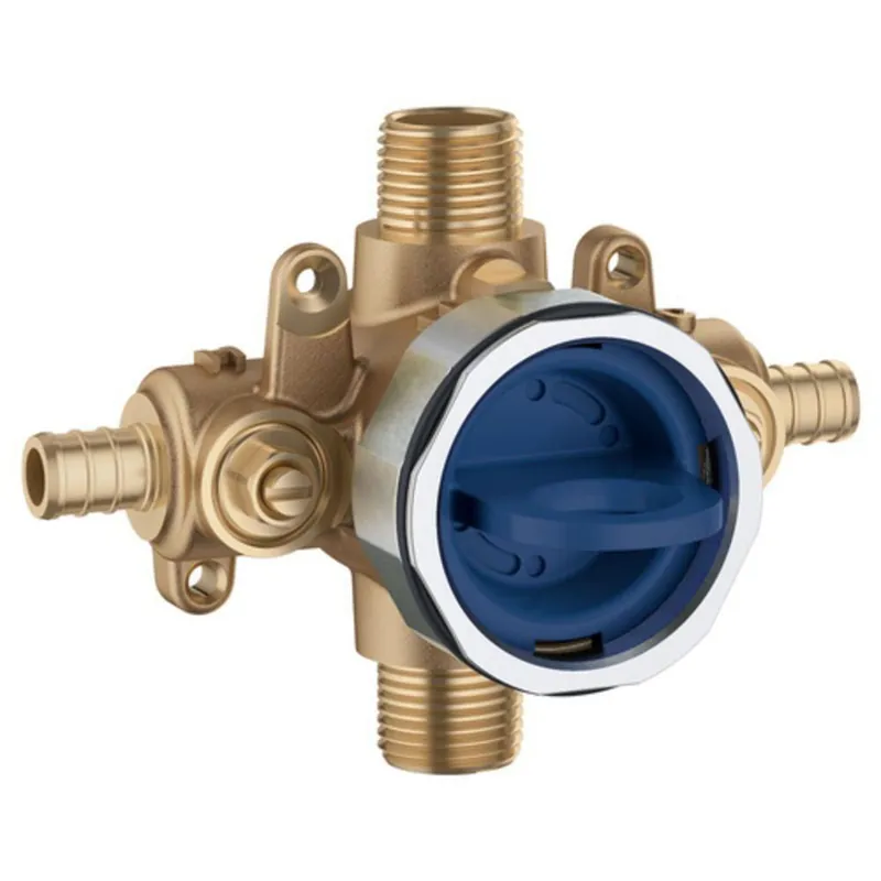 Grohe 35111000 Grohsafe 1/2 in. PEX Crimp Connection Pressure Balancing Valve with Stops