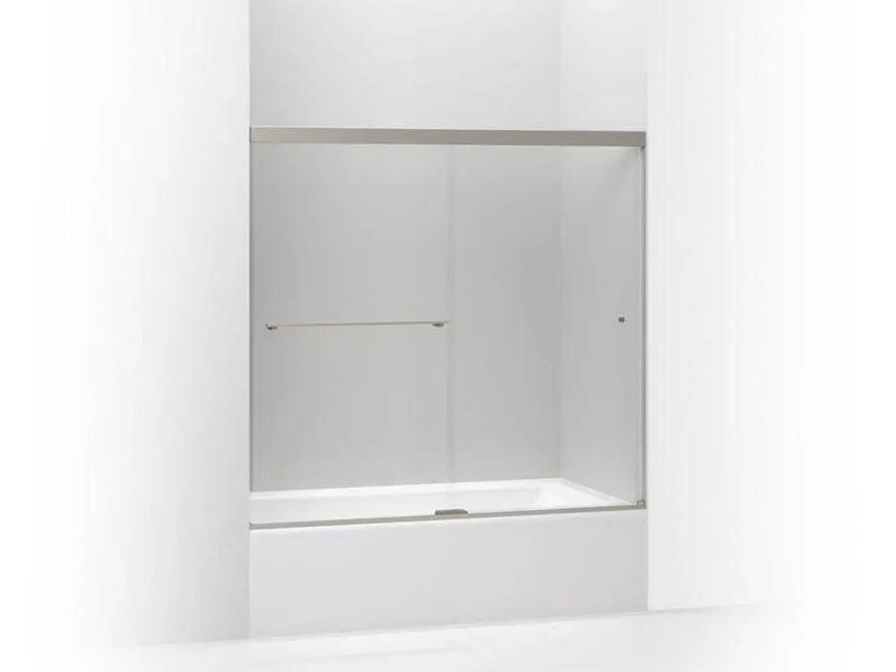 Kohler 707002-L-BNK Revel 62 in. Sliding Bath Door with Crystal Clear Glass