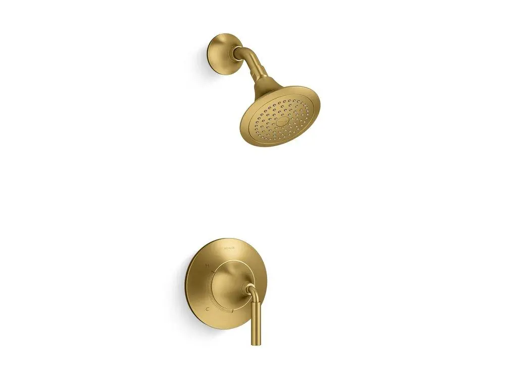 Kohler TS27420-4-2MB Tone One Handle Single Function Shower Faucet in Vibrant Brushed Moderne Brass (Trim Only)