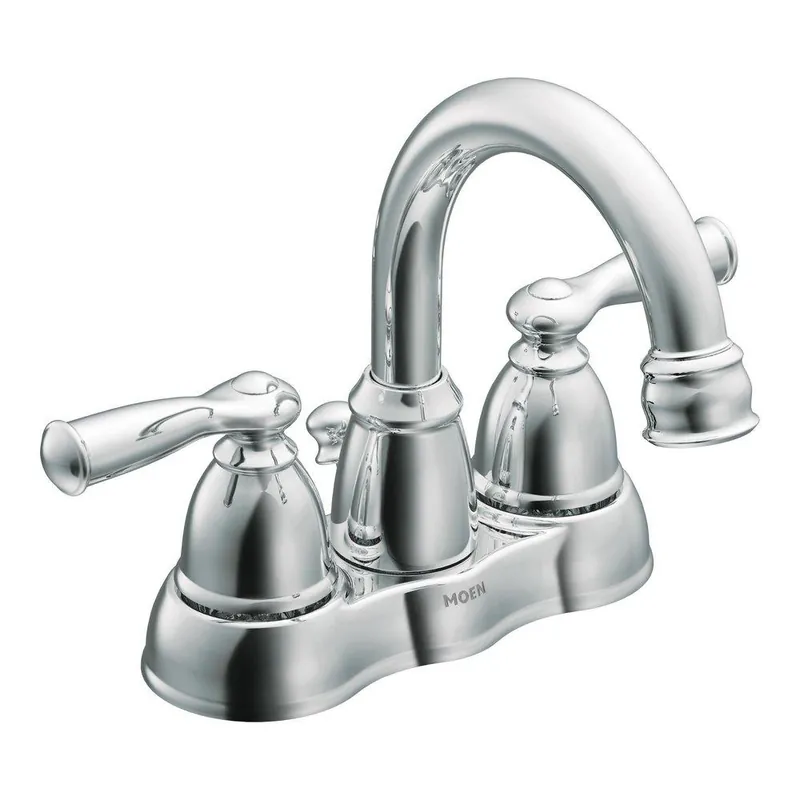 Moen WS84913 Banbury Two Handle Centerset Bathroom Sink Faucet in Chrome