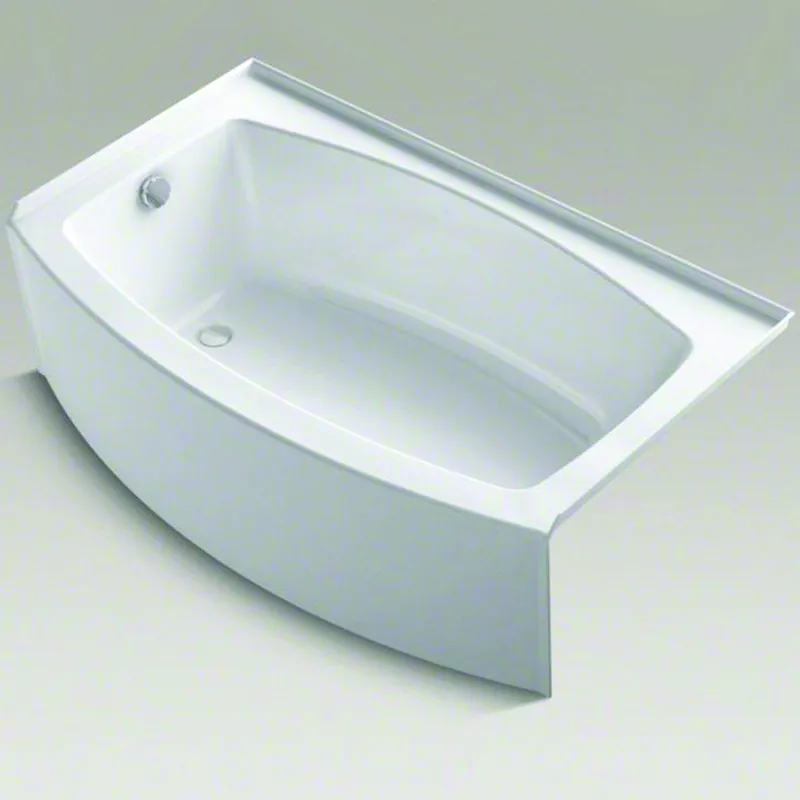 KOHLER 1118-LA-0 Expanse 60 in. x 36 in. Soaker Alcove Bathtub with Left Drain