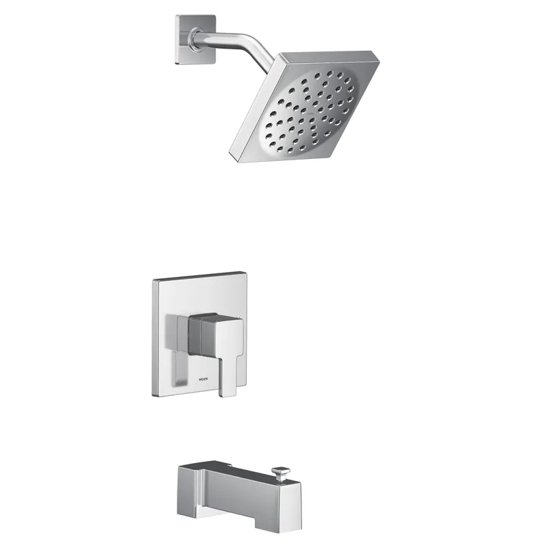 Moen UTS2713EP 90 Degree M-CORE 2-Series Eco Performance 1-Handle Tub and Shower Trim Kit in Chrome (Valve Sold Separately)