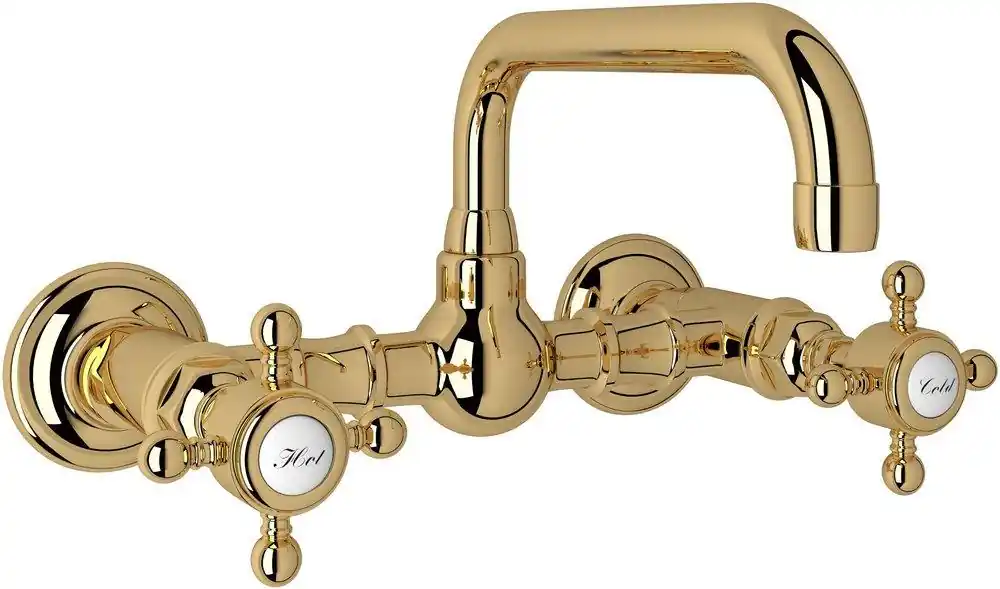 ROHL A1423XMIB-2 Acqui Two Handle Bridge Bathroom Sink Faucet in Inca Brass