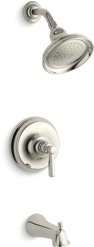 Kohler TS10582-4-SN Bancroft One Handle Single Function Bathtub & Shower Faucet in Vibrant Polished Nickel Trim Only