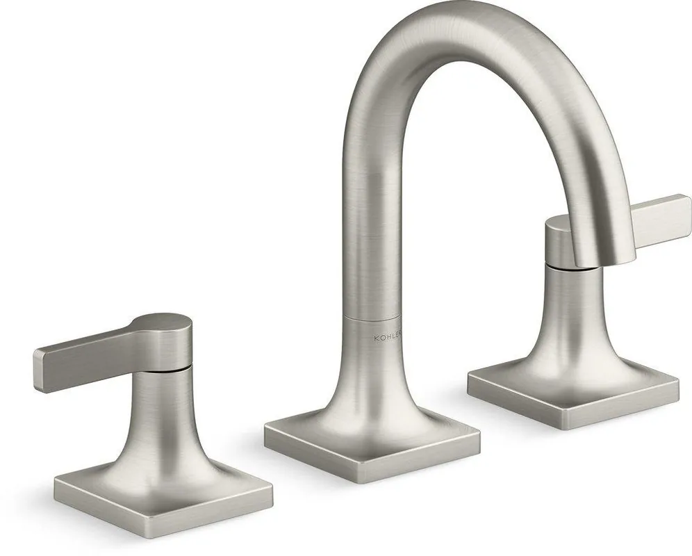 KOHLER 28125-4-BN Venza Two Handle Widespread Bathroom Sink Faucet 1.2 GPM