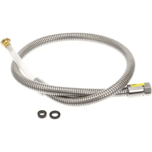 T&S Brass B-0044-H2A Lead-Free Polyurethane/Stainless Steel Hose without Grip Handle