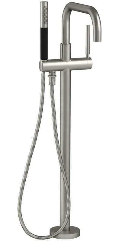 Kohler T97328-4-BN Purist Single Handle Lever Floor Mount Filler in Vibrant Brushed Nickel