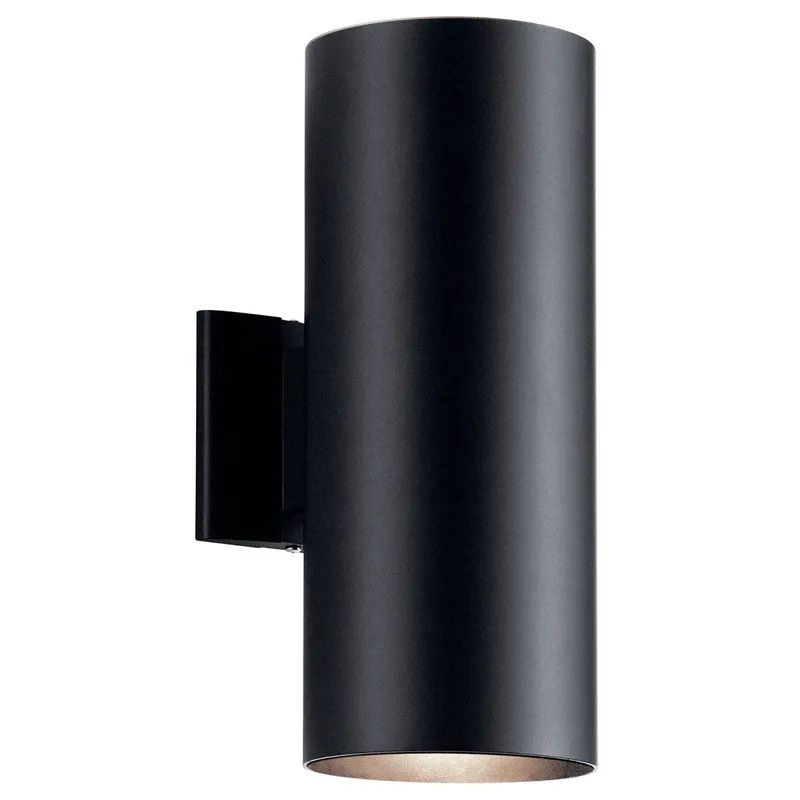 Kichler 9246BK This 2-Light Wall Cylinder 120W Inch 6 Inch