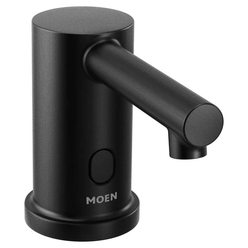Moen 8560BL M-Power 1500mL Deck Mount Cast Brass Soap Dispenser in Matte Black