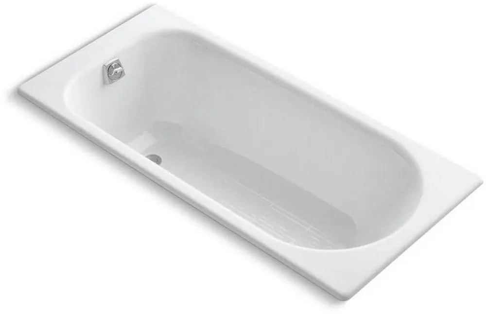 Kohler 941-0 Soissons 59 x 28 in Soaker Drop-In Bathtub with Reversible Drain