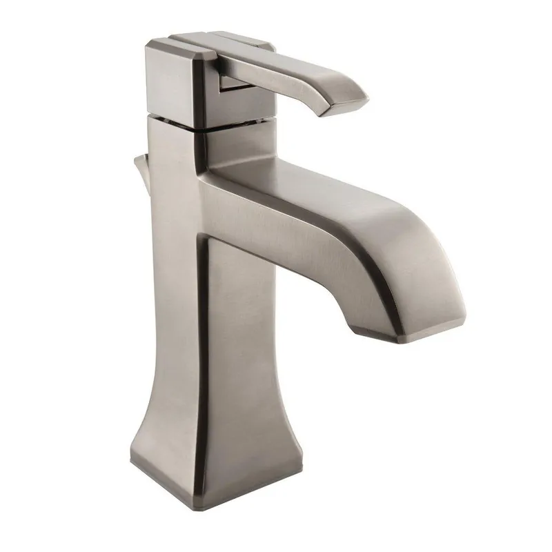 Pfister LG42-FE0K Park Avenue Single Handle Monoblock Bathroom Sink Faucet in Brushed Nickel