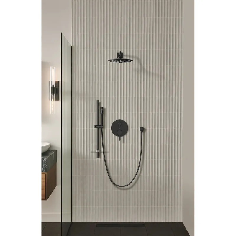 Grohe 264562430 260 Shower Head, 10 - 3 Sprays, 1.75 gpm in Matte Black