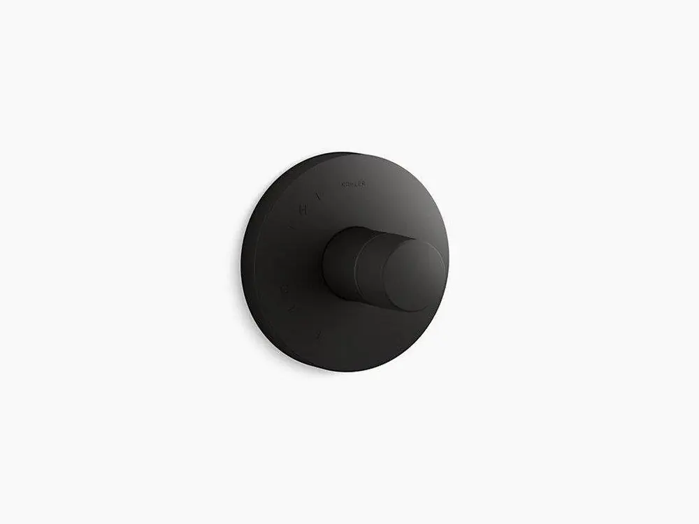 KOHLER TS78015-8-BL Components Single Handle Pressure Balancing Valve Trim in Matte Black