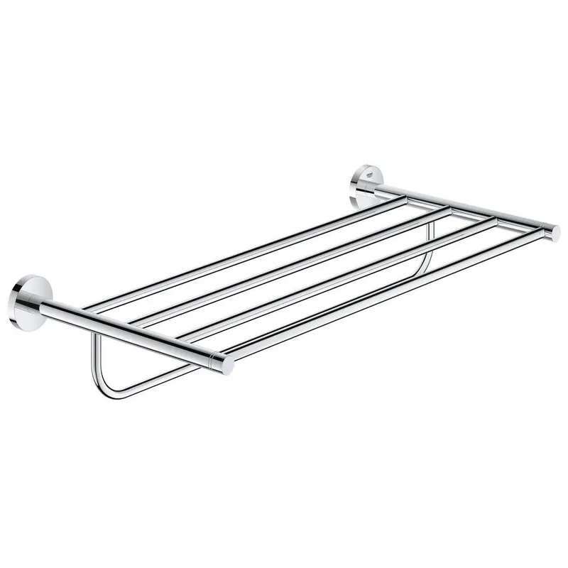 GROHE 40800001 Essentials 22 in. Multi-Towel Rack in StarLight Chrome
