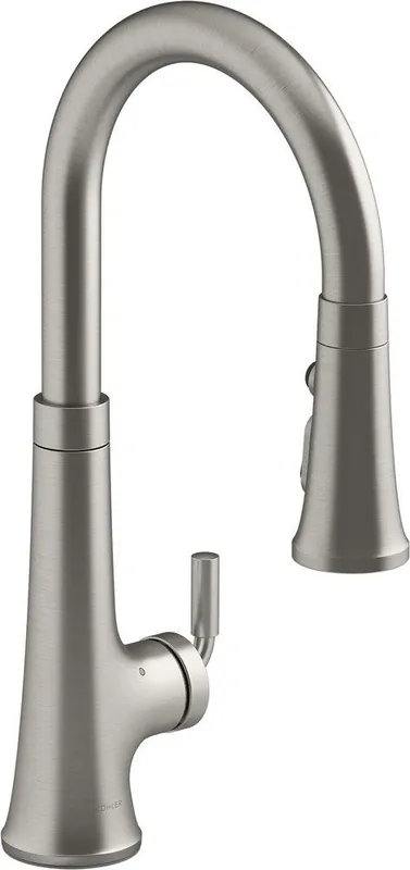 Kohler 23766-VS Tone Single Handle Pull Down Touchless Kitchen Faucet