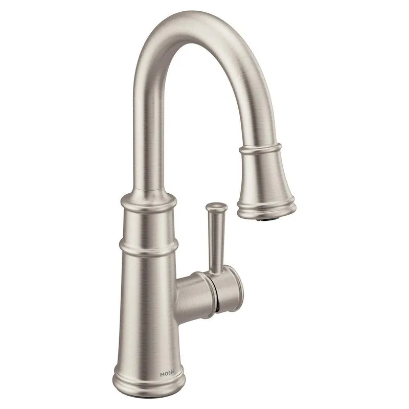 Moen 6260SRS Brantford Single Handle Pull Down Bar Faucet in Spot Resist Stainless