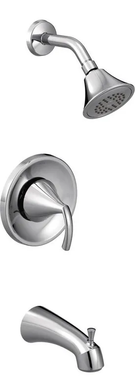 Moen T62743 Glyde One Handle Single Function Bathtub & Shower Faucet in Polished Chrome (Trim Only)