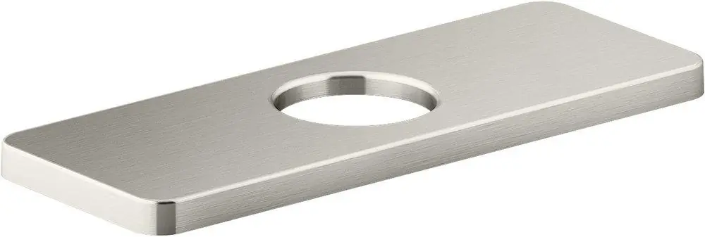 KOHLER 23481-BN Parallel Brass Flat Escutcheon in Vibrant® Brushed Nickel