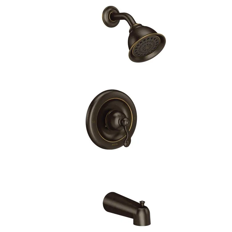 Moen T2123BRB Traditional One Handle Single Function Bathtub & Shower Faucet in Mediterranean Bronze (Trim Only)