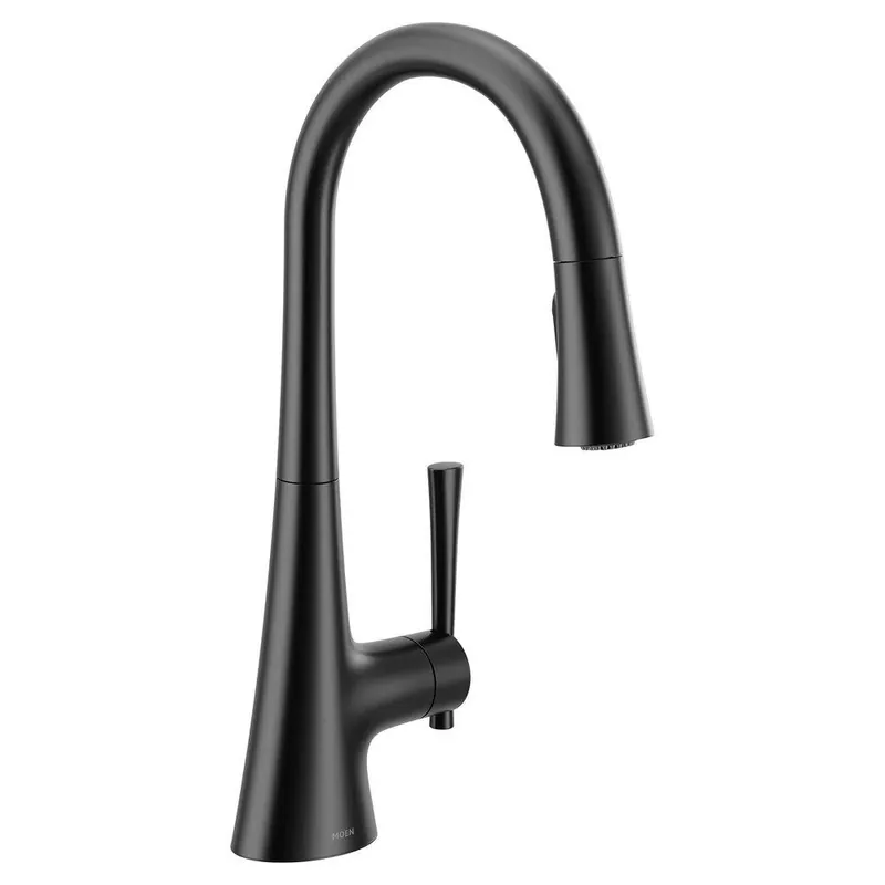 Moen 9126BL Kurv Single Handle Pull Down Kitchen Faucet in Matte Black Replacement MPN