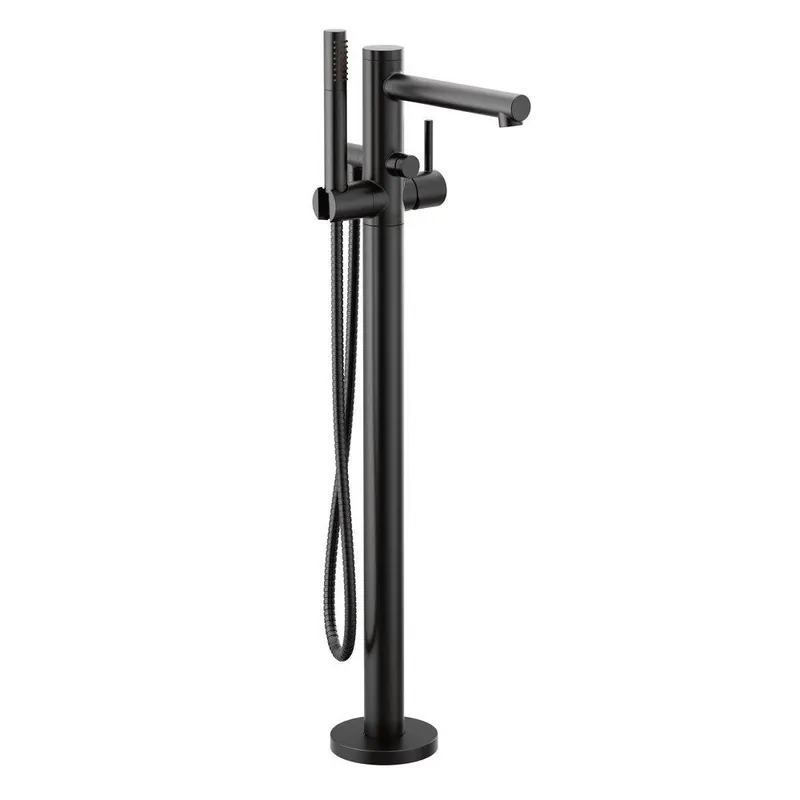 Moen 395BL Align Single Handle Lever Floor Mount Filler in Matte Black