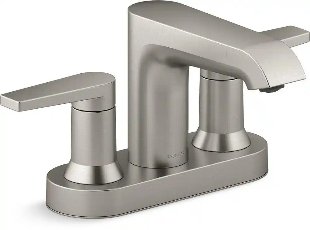 Kohler 97094-4-BN Hint Two Handle Centerset Bathroom Sink Faucet in Vibrant® Brushed Nickel