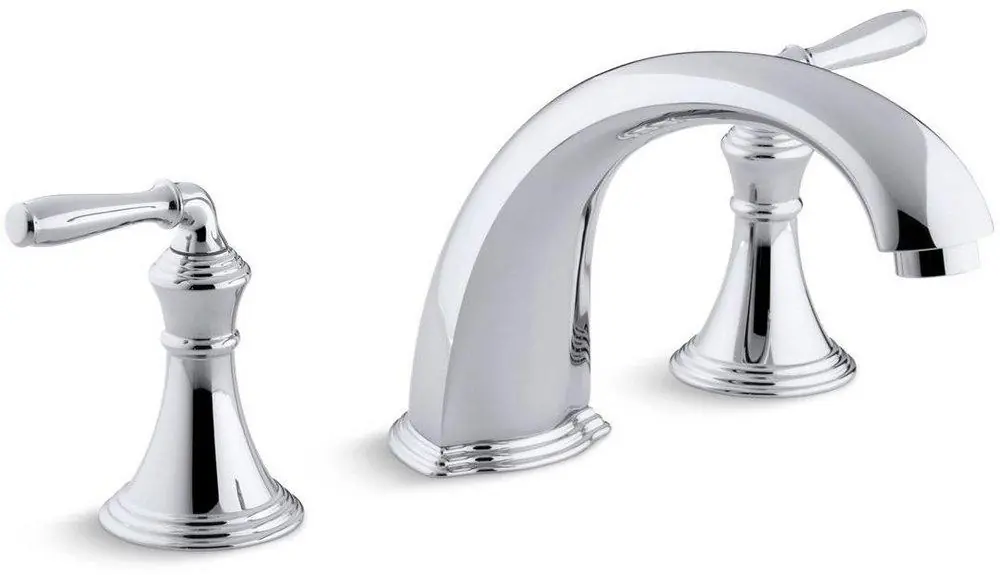 KOHLER T398-4-CP Devonshire Two Handle Roman Tub Faucet in Polished Chrome (Trim Only)