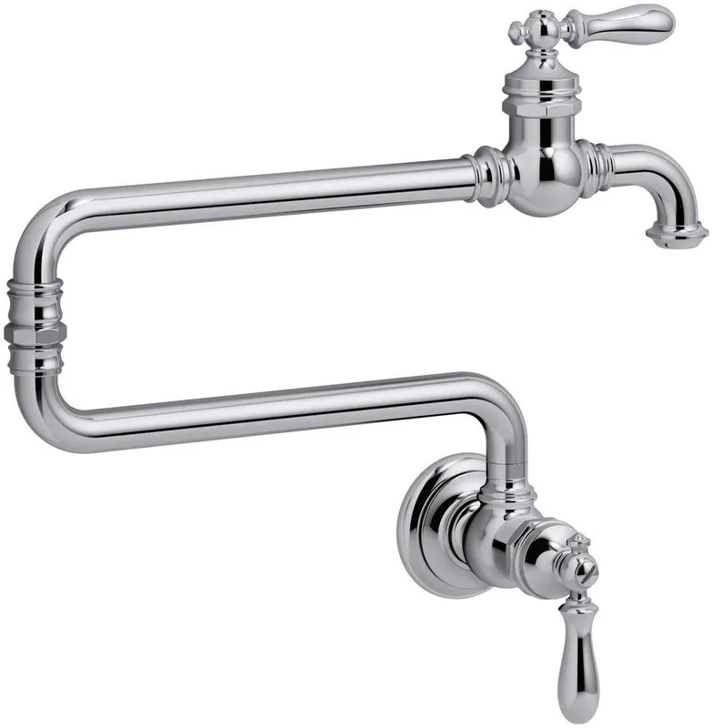 KOHLER 99270-CP Artifacts Wall Mount Pot Filler in Polished Chrome