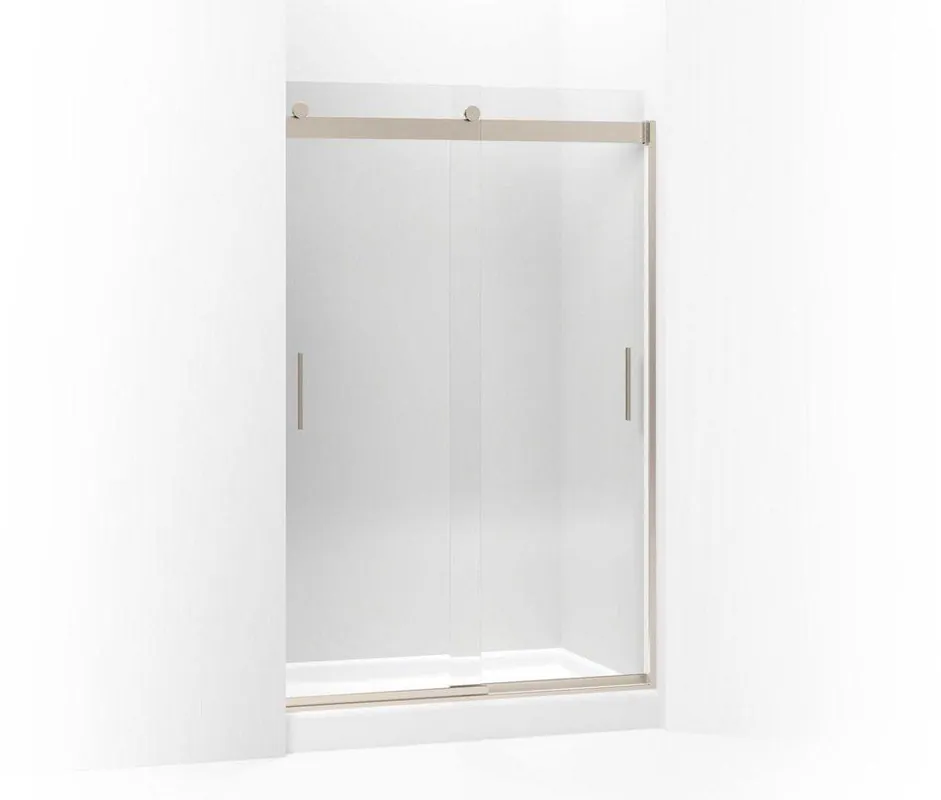 Kohler 706008-L-ABV Levity 47-5/8 in. Shower Door with 1/4 in. Crystal Clear Glass and Towel Bar in Anodized Brushed Bronze