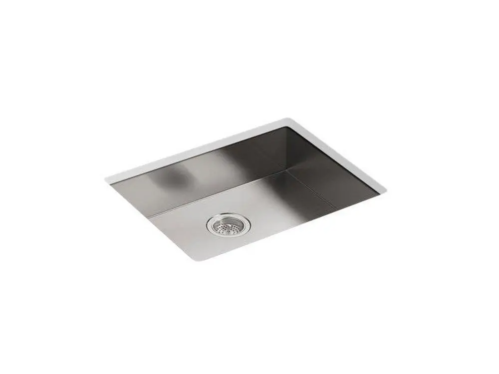 Kohler 3894-NA Vault 25 x 22 in. No-Hole Single Bowl Undermount Kitchen Sink in Stainless Steel