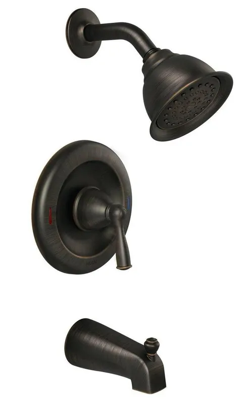 Moen 82910BRB Banbury One Handle Single Function Bathtub & Shower Faucet in Mediterranean Bronze