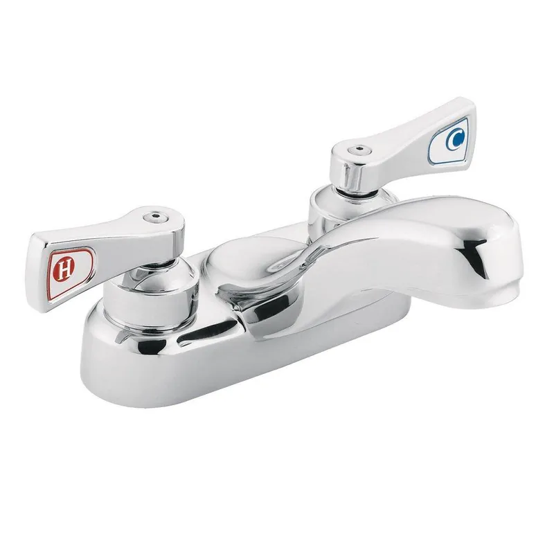 Moen 8210F12 M-DURA Two Handle Centerset Bathroom Sink Faucet in Polished Chrome