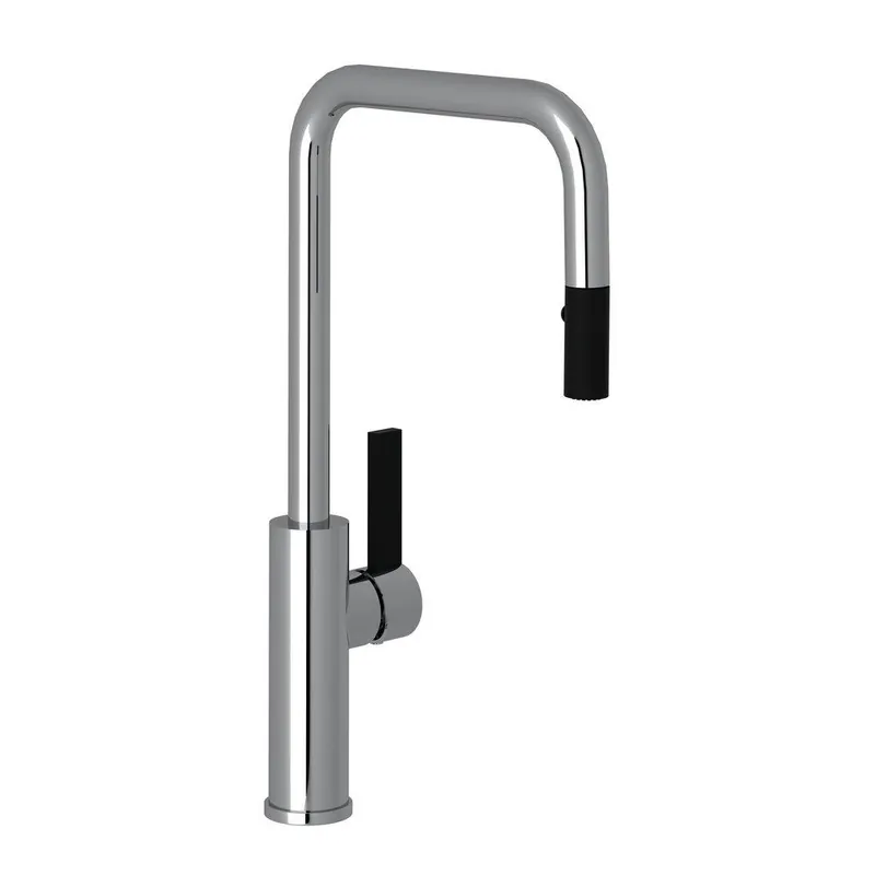 Rohl TR56D1LBAPC Tuario Single Handle Pull Down Kitchen Faucet in Polished Chrome