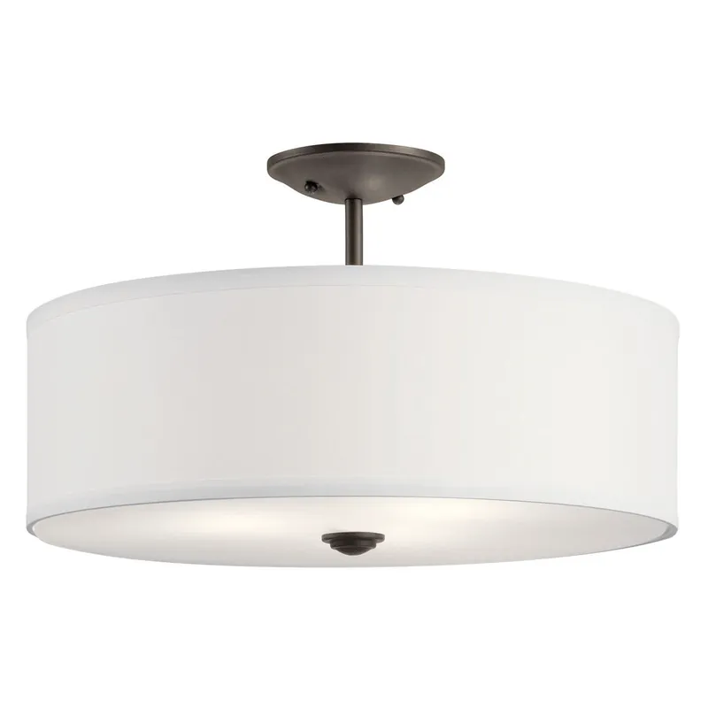 Kichler 43692OZ The Shailene Semi Flush Light 120 18 Inch 3 Light