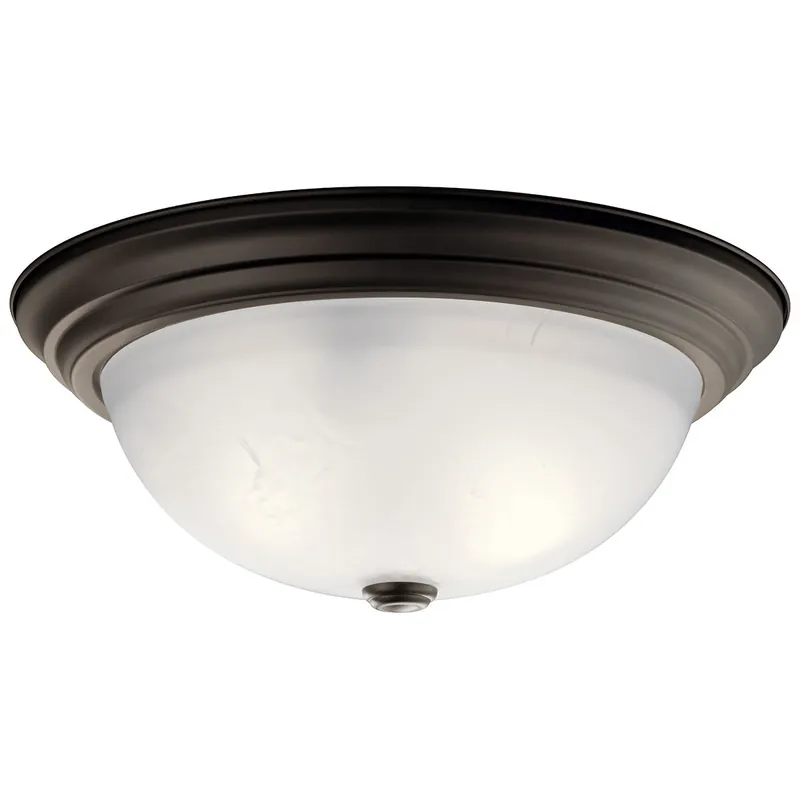 Kichler 8116OZ 3 Light Flush Mount Olde Bronze