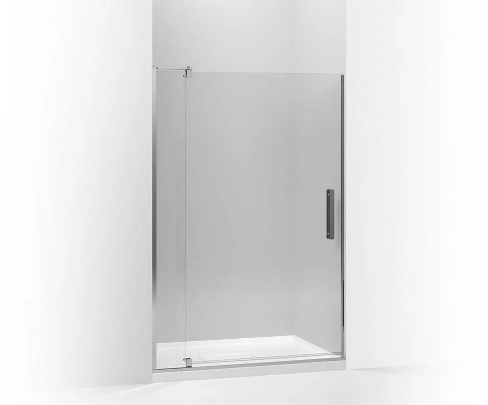 Kohler 707556-L-SHP Revel 48 in Pivot Shower Door with 5/16 in Crystal Clear Glass
