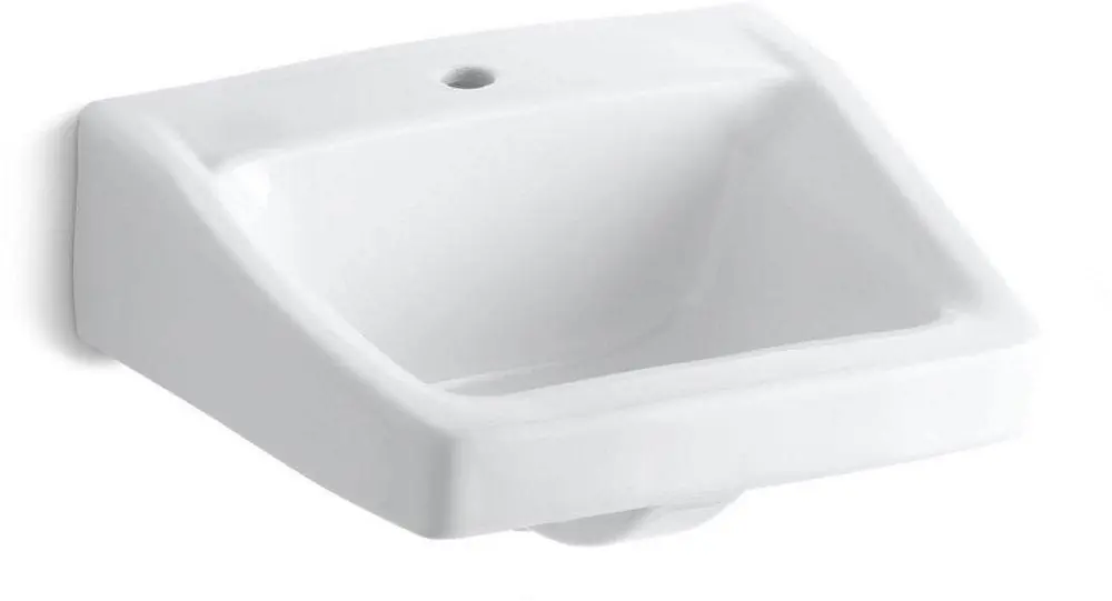 KOHLER 1722-0 Chesapeake Wall Mount Bathroom Sink 19-1/4 x 17-1/4 in.