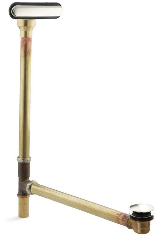 KOHLER 7271-SN ClearFlo 23-1/16 in Brass Toe-Tap Drain