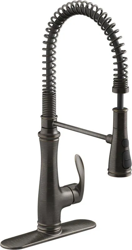 Kohler 29106-2BZ Bellera Single Handle Pull Down Kitchen Faucet in Oil Rubbed Bronze