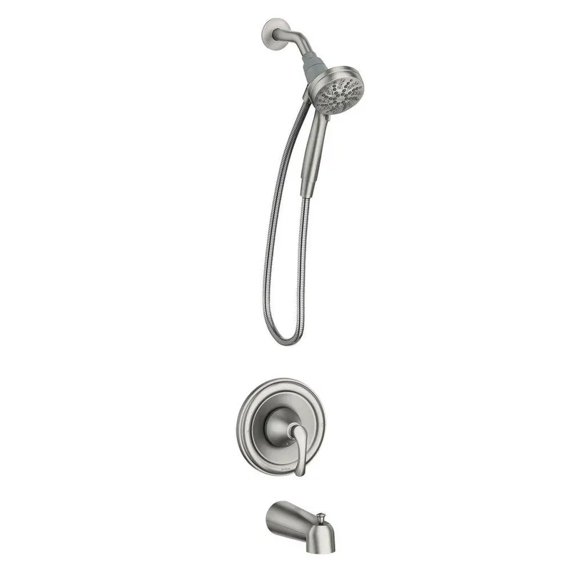 Moen 82879SRN Home Care Single Handle Multi Function Bathtub & Shower Faucet in Spot Resist Brushed Nickel (Trim Only)