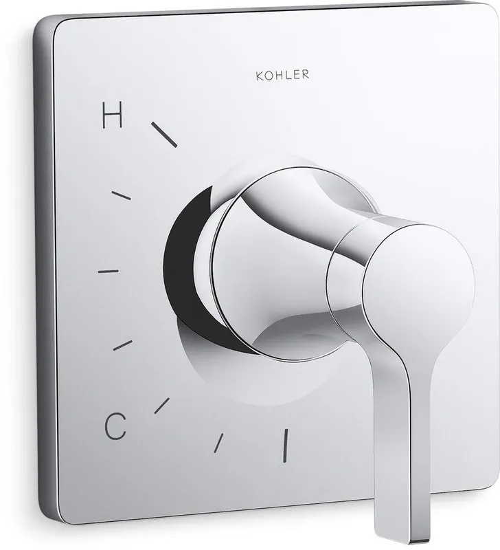 KOHLER TS28129-4-CP Venza Single Handle Pressure Balancing Valve Trim in Polished Chrome