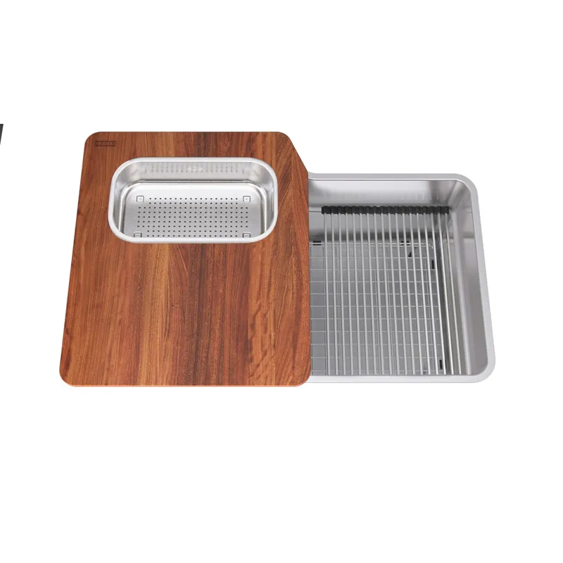 Franke OR2X110-WKC Orca 2.0 Workcenter 31-in. x 20-in. 18 Gauge Stainless Steel Undermount Single Bowl Kitchen Sink