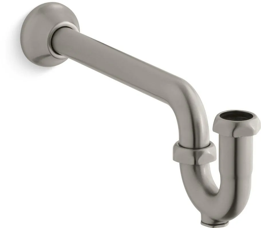 Kohler 9018-BN 1-1/4 in. Brass P-Trap in Vibrant Brushed Nickel