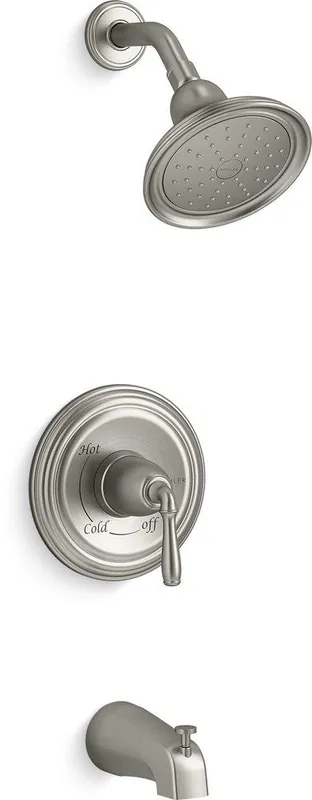 Kohler TS395-4S-BN Devonshire One Handle Single Function Bathtub & Shower Faucet in Vibrant Brushed Nickel