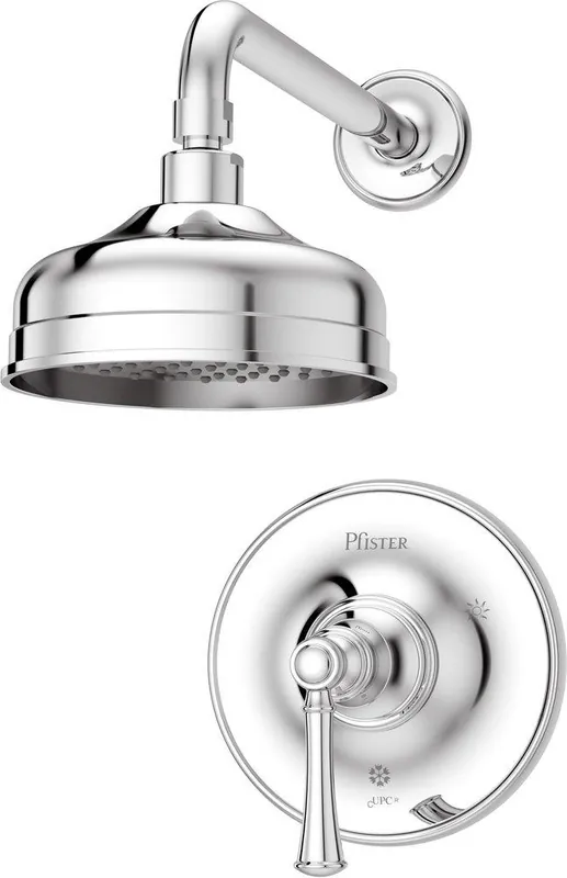 Pfister LG89-7TBC Tisbury One Handle Single Function Shower Faucet in Polished Chrome