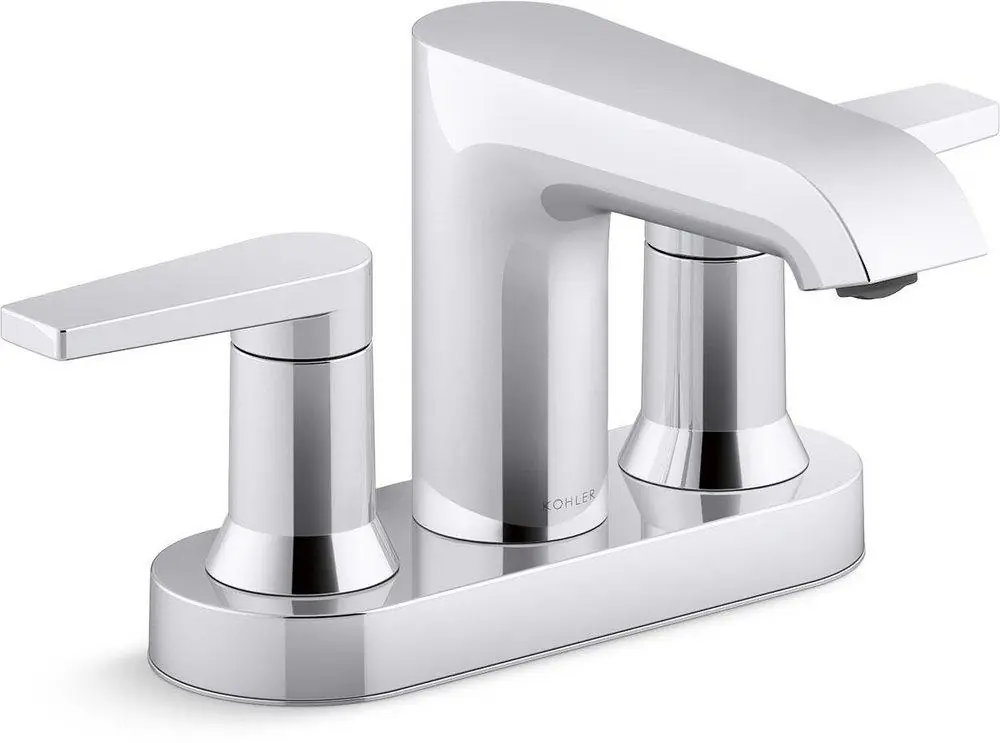 Kohler 97094-4-CP Hint Two Handle Centerset Bathroom Sink Faucet in Polished Chrome
