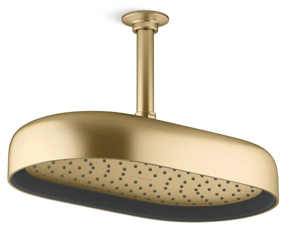 Kohler 26294-2MB Statement Dual Function Showerhead in Vibrant Brushed Moderne Brass